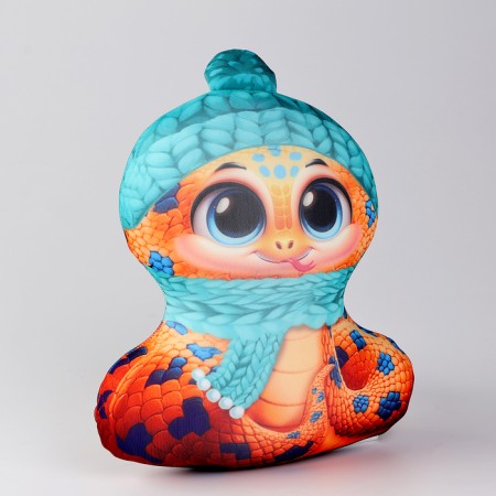 New Year. Anti -stress toy "Snake spotted in a hat"-3