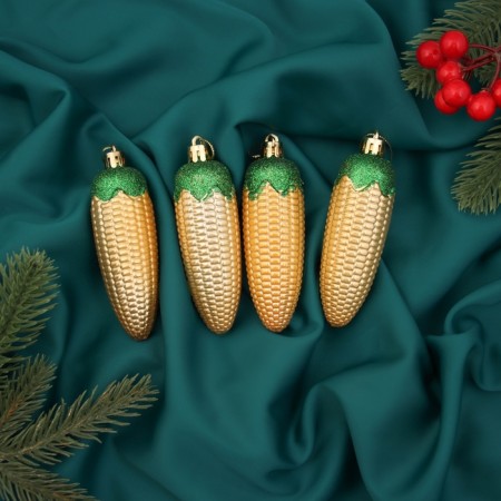 Jewelry Jewelry "Classic Corn" (set 4 pcs) 10x3 cm, gold