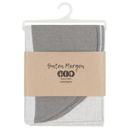 Linen Grey Combi tablecloth, size 180x220 cm-1