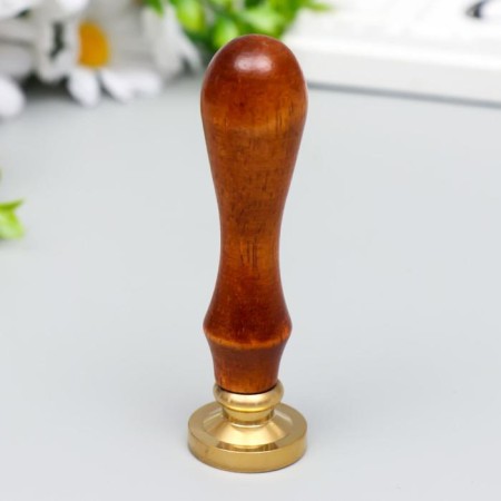 Printing for waxing with a wooden handle "Elevard for a month" 9x2.5x2.5 cm-2