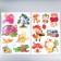 Sticker Plastic Interior 3D "Funny Animals" MIX 35x50 cm