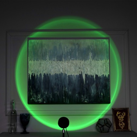 Light device "Sunset", 5 cartridges, height adjustment, multi -plate glow (RGB), 5 V-3
