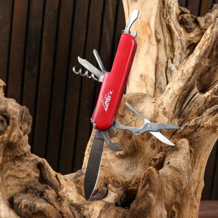 Swiss knife "Master K" 8B1, red