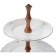 3-tier launcher Constance, decor "Gray ornament, Platinum layering"