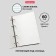 Smooth block for notebooks on A5 rings, 80 sheets in a cage, white, Erich Krause