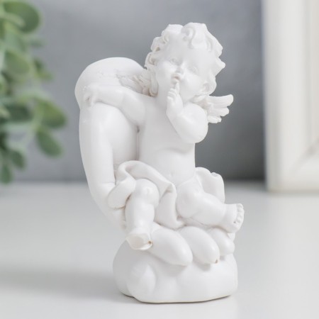 Polystone souvenir "Snowthrough angel in the palm" MIX 8x4.5x4 cm-1