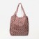 Permanent bag on the button, folding, brown color