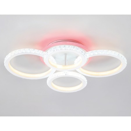 LED ceiling LED with RGB backlight and Ambrella Light, Original, FA9524, 4XLED, 92 W, 6900LUM, 3000, 6400K, white color-4