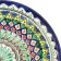Plate of the Rishtan ceramics "Flowers", 27 cm, blue