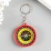 A keychain with a compass Round mix 4.5x4.5x1 cm