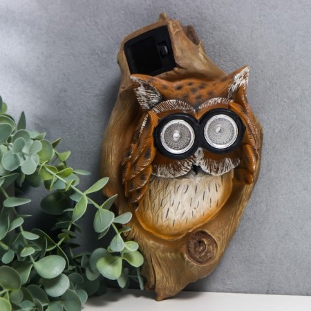 Souvenir Wall Polystone Light "Elevator in the hollow with binoculars" from the sun. Battery 23x8.5x13.5 cm