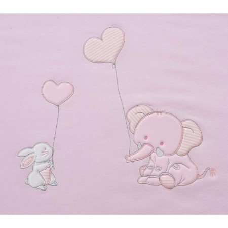 Blanket "Elephant", size 90x120 cm, pink color-1
