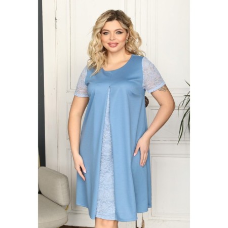 Women's dress, size 56, blue color-13