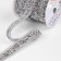 Rhinestones and chain heat -miles, width - 15 mm, 4.5 ± 0.5 m, silver color