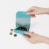 Monetnik on the button, the color is turquoise