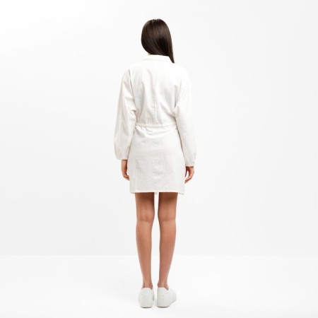 Women's summer dress with kulisk mist size 44-46, white color-2