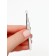 Pinzet straight, narrow, with a comb, 8.8 cm, in a case, color mix