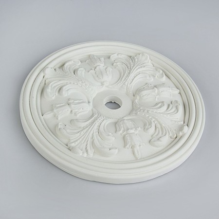 Gypsum figure ornament: socket, 25 x 25 x 2 cm-1