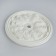 Gypsum figure ornament: socket, 25 x 25 x 2 cm