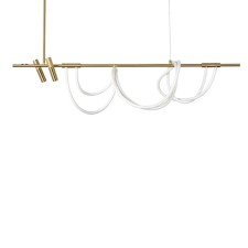 Suspended chandelier Arte Lamp Klimt A2850SP-45PB, LED, 47 W, 14x125x167 cm, 5400 lm, remote control, copper