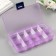 Casket with removable cells for trifles 10 departments mix 2x12.5x6.5 cm