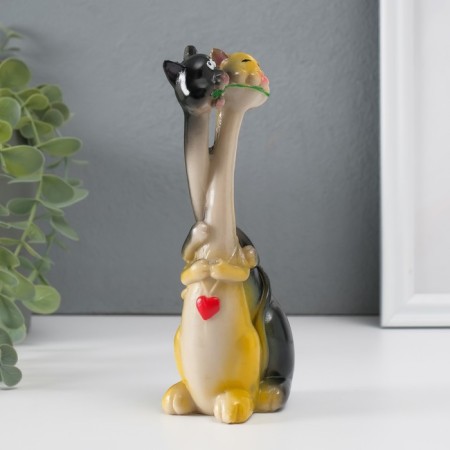 Souvenir Polystone Huggage "Cat with a cat - tango" 17.3x7x4.2 cm-2