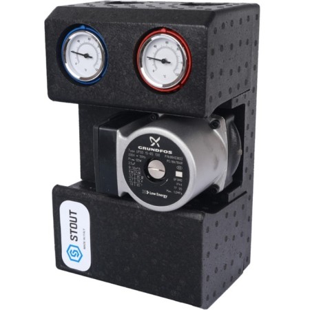 SDG-0002-002002 pumping group, thermostat. valve 3/4 ", Grundfos upso 15-65 130