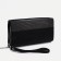 Women's wallet with lightning, black color