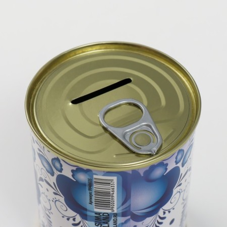 Pigger Bank Metal "Matryoshka Gzhel"-4