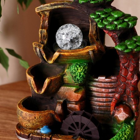 Fountain "Stone tree" 17x13x26 cm (with backlight)-1