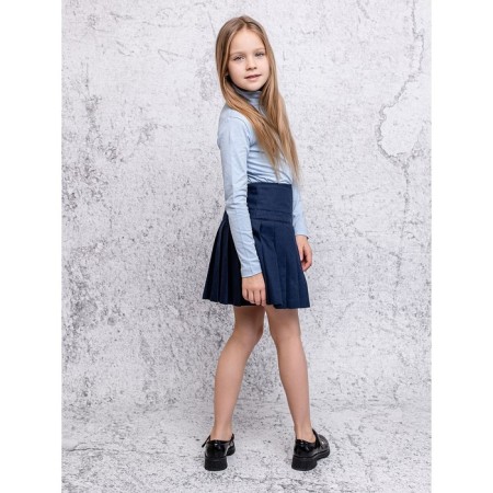 Turtleneck for girls, height 146 cm, blue color-3