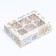 New Year. Box under 6 sweets "Snowflakes", 13.7 x 9.8 x 3.8 cm, confectionery packaging