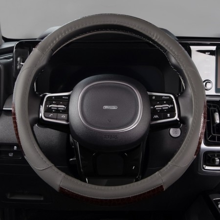 SkyWay Luxury-4 scrap braid, gray, eco-leather, s01102379-8