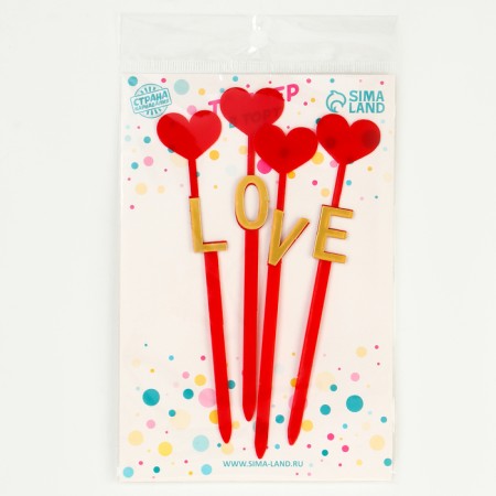 Set for decoration "Love", set of 4 pcs.-3