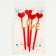 Set for decoration "Love", set of 4 pcs.