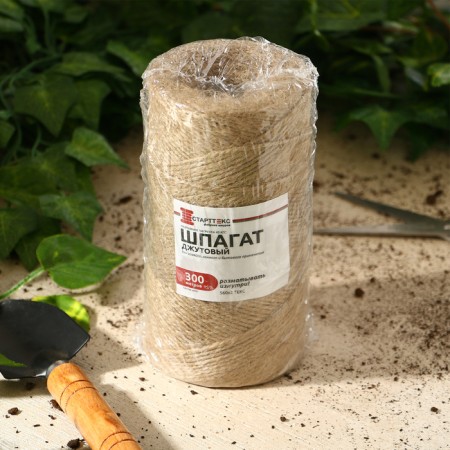 Judkey twine for garter plants, 300 m, 1200 teks, 2 threads, jute, Greengo-3