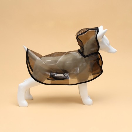 Дождевик для собак, размер M, чёрный-1