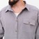 Men's shirt mist overSize size 52, light gray