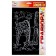 Giraffe engraving gold