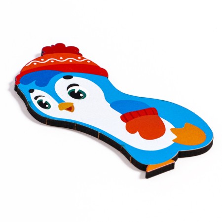 Wooden puzzle for children "Penguins"-4