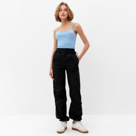 Cargo pants women's minku: Casual Collection Black Color, Rr. 42