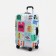 Case for the suitcase 24 ", the color is blue/multi -colored