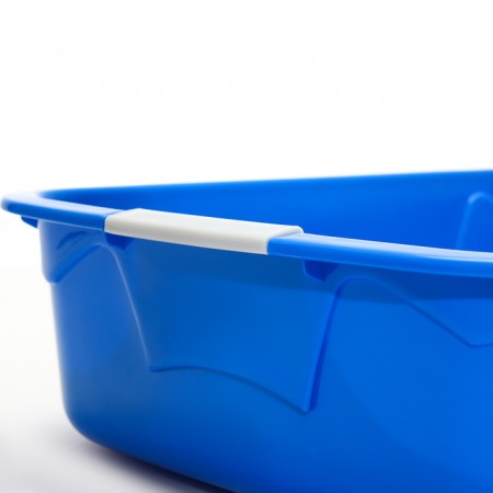Toilet with side and net, 45x34x10 cm, blue/gray-4