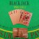 Playing plastic "dollar", 54 pcs, 28 md, card 9 x 6 cm, pink gold