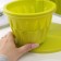 Kashpo multi -tiered “cascade”, 3 pcs, 700 ml, green color