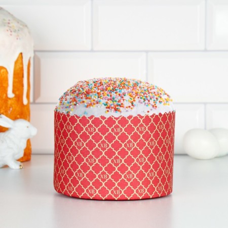 Paper form for cake "HB red" 134 x 90 mm