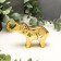 Souvenir ceramics "Elephant" gold 5.9x10.3x2.6 cm
