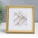 Photo frame Plastic "Mira" 15x15 cm gold (plastic screen)