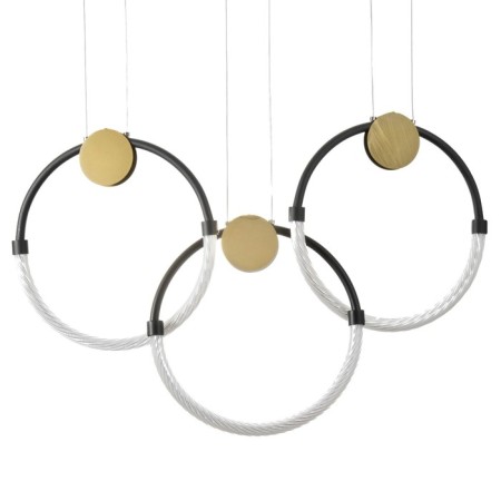 Bayerlux lamp "Olendal" LED 45W black and gold 62x5x44-150 cm-5