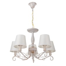 Chandelier 2149/5 E14 40W white with a golden patina 57x57x38 cm Bayerlux